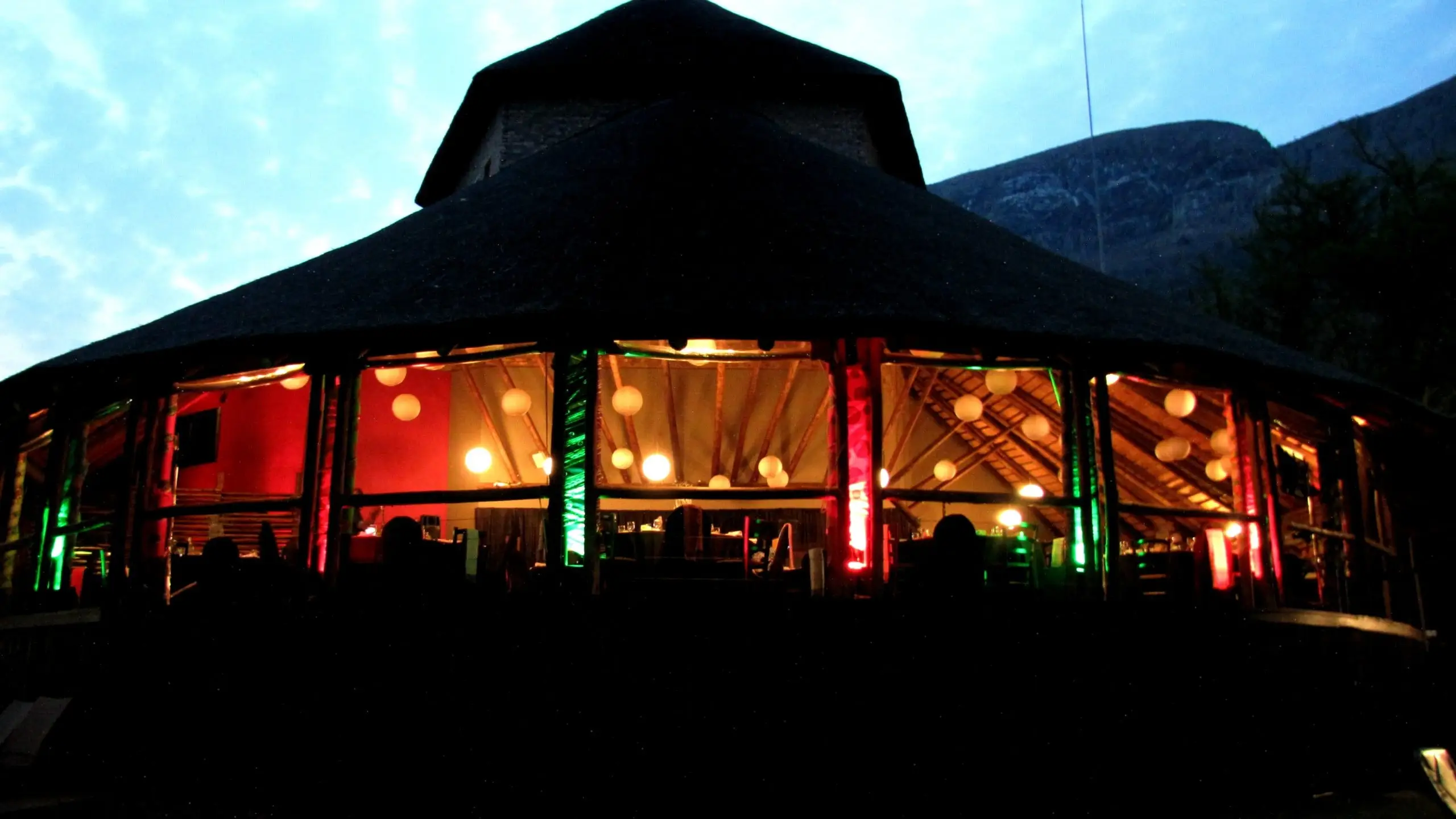 Dinner on the veranda